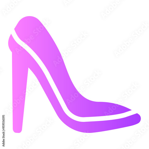 high heels Gradient icon