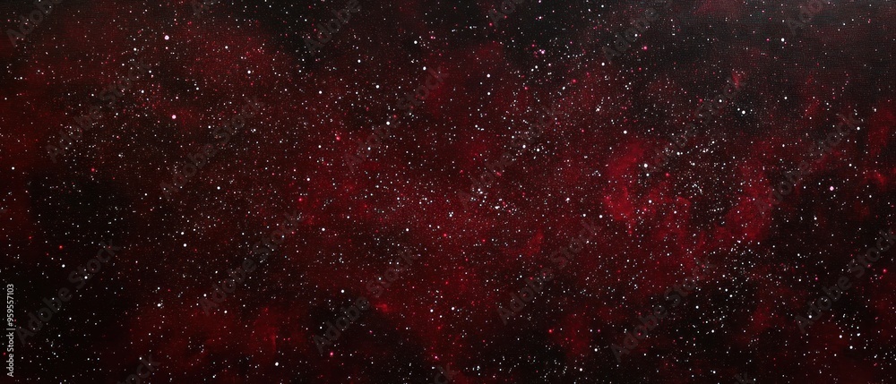 Red and White Stars in a Dark Night Sky Red and White Stars in a Dark Night Sky