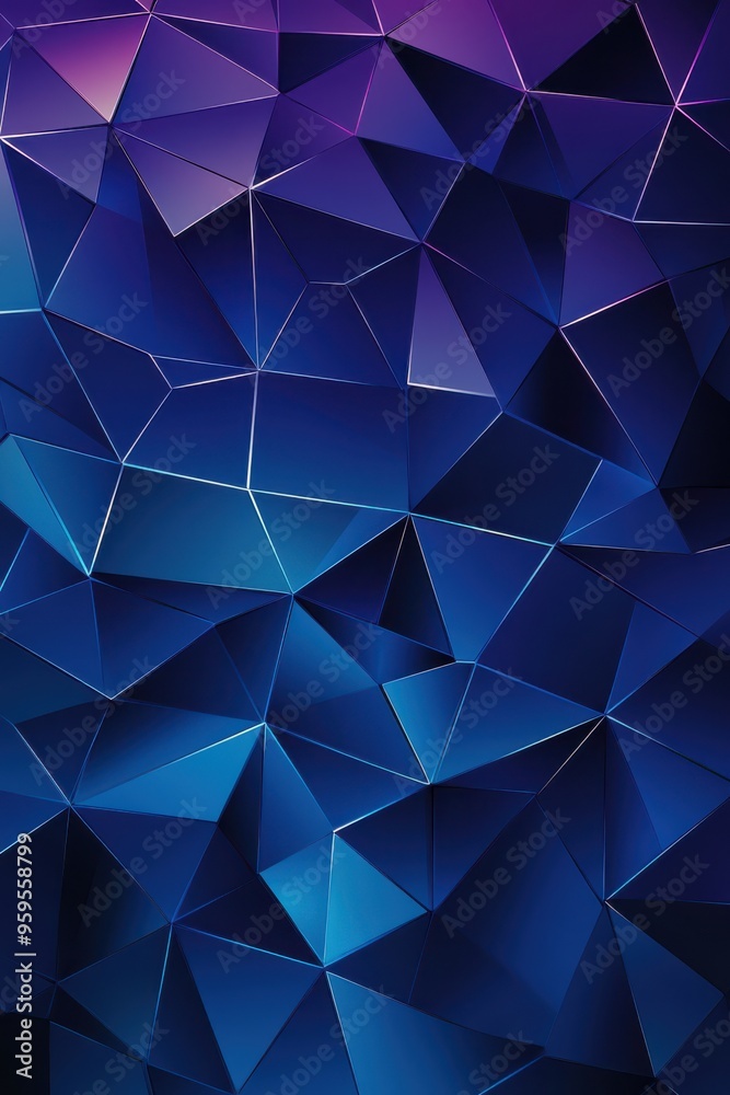 Blue Gradient Vector with Geometric Pattern