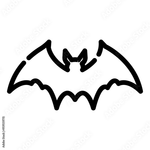 bats Line Icon