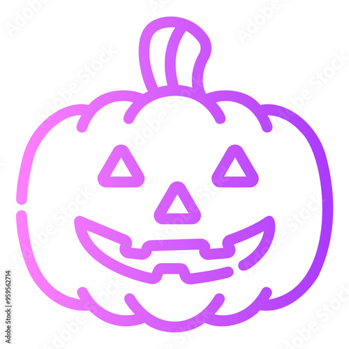 jack o lantern Gradient icon