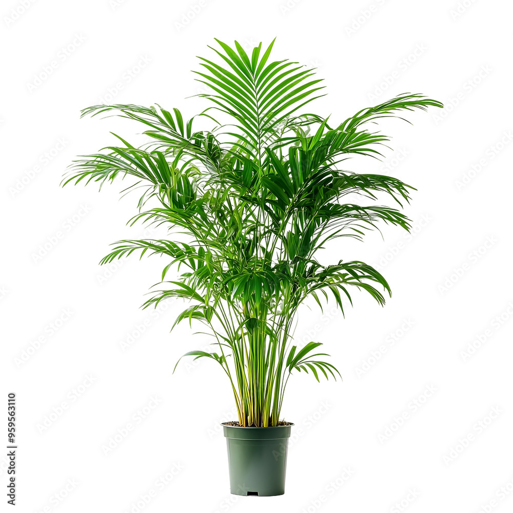 Fototapeta premium Parlor Palm isolated on white background