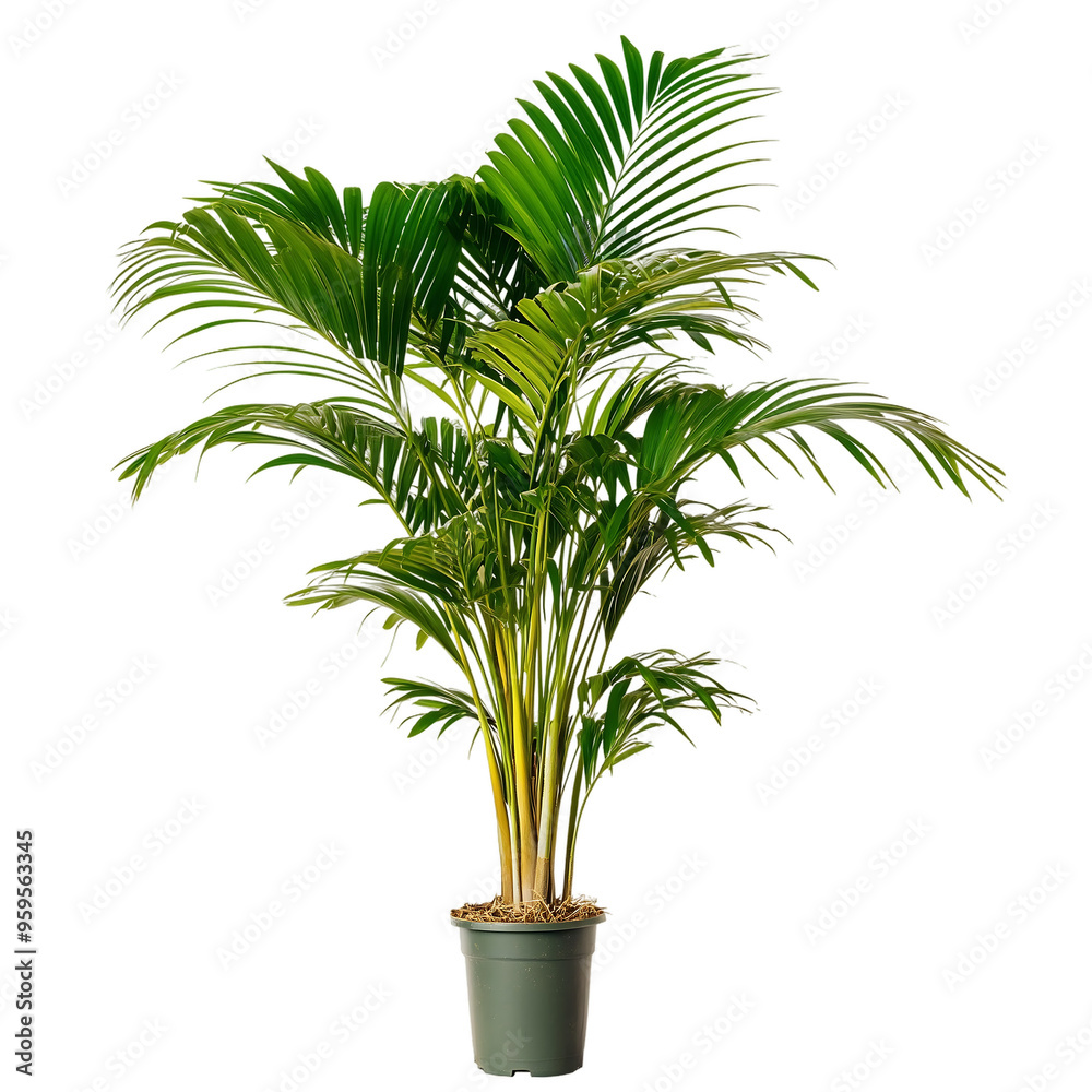 palm tree isolated on white, Areca Palm isolated on white background palm tree isolated on white, Areca Palm isolated on white background