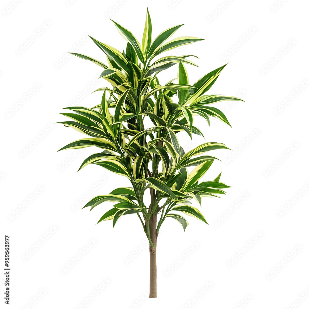 Obraz premium plant isolated on white background, Dracaena isolated on white background