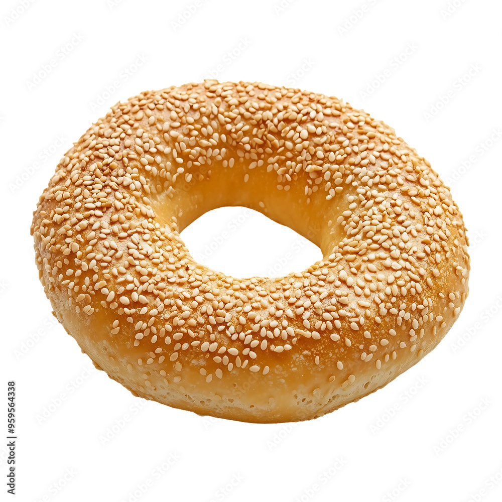 a Greek Koulouri, a sesame-covered bread ring, isolated on white background a Greek Koulouri, a sesame-covered bread ring, isolated on white background