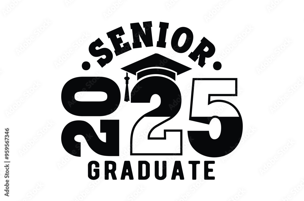 Class of 2025 svg, Graduation SVG, Senior 2k25 Svg, Graduation T shirt, silhouette, Christmas