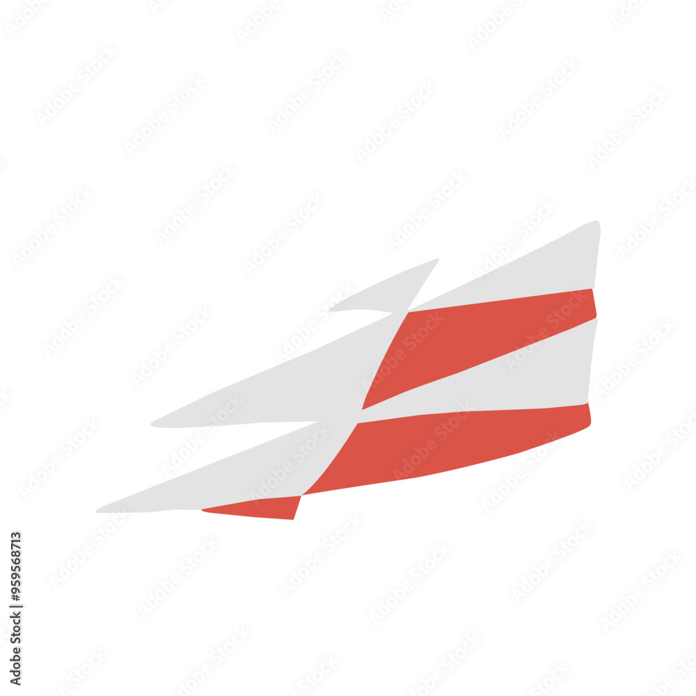 Naklejka premium Wave flag happy Indonesia