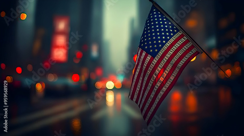 A close-up of an American f...