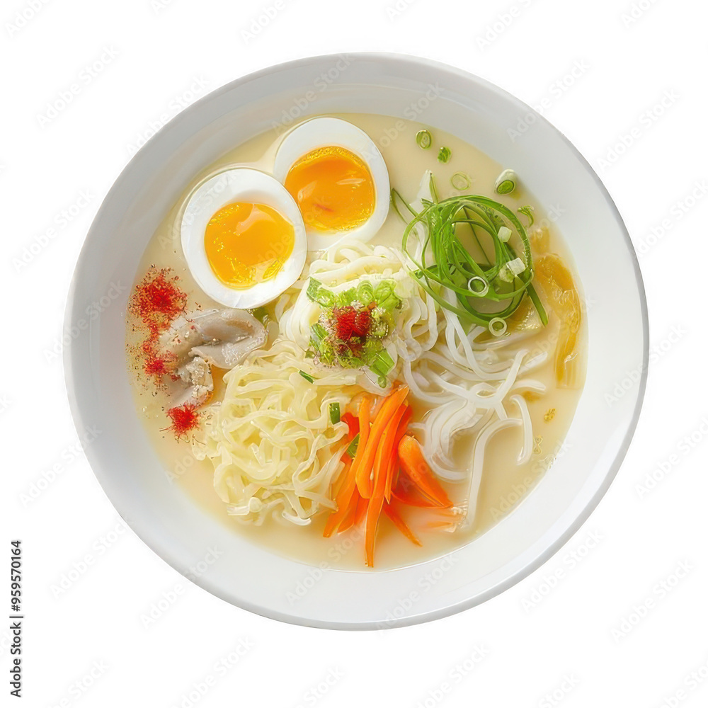 kalguksu served on a bowl. Korean food
