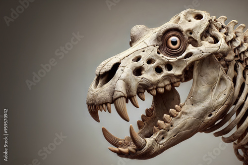 hippopotamus skull reconstruction using dinosaur technology photo