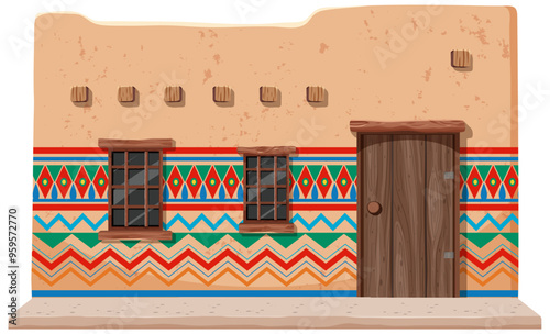 Traditional Mexican Adobe House