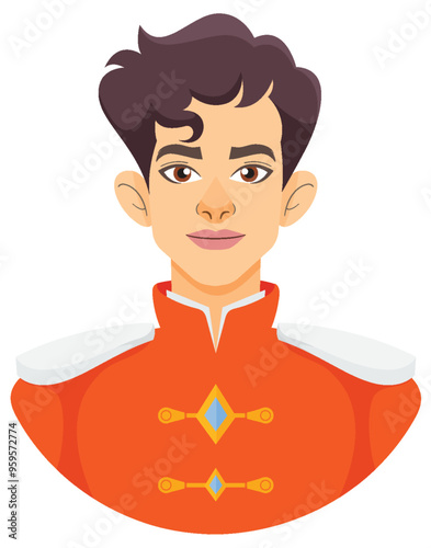 Young Prince in Red Uniform
