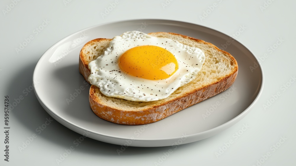 A half-eaten egg on a piece of toast A half-eaten egg on a piece of toast