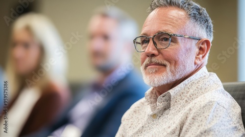 A business executive in a wheelchair actively engages in discussions at a conference, showcasing inclusivity and professionalism among peers