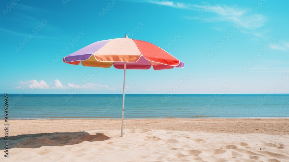 Sun umbrella by the beach Sun umbrella by the beach