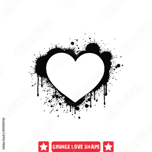 Vintage Adoration  Grunge Love Silhouette Designs for Retro Themes