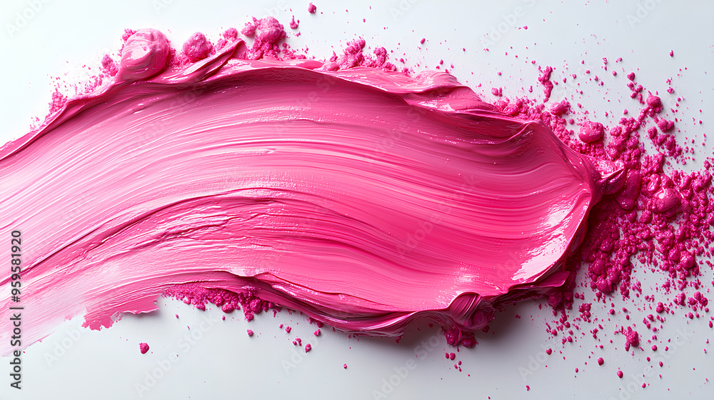 pink ink brush stroke, pink brush isolated on white background pink ink brush stroke, pink brush isolated on white background
