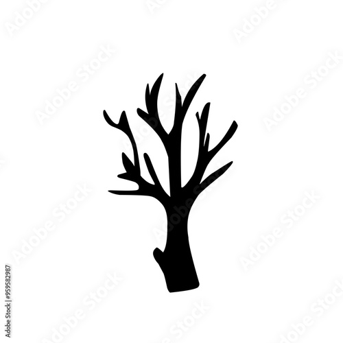Dead tree silhouettes