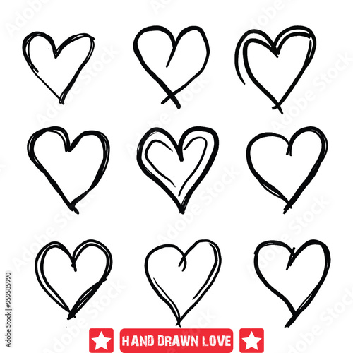 Captivating Moments  Hand Drawn Silhouettes Capturing Love s Beauty