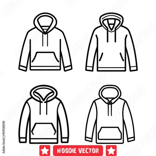 Fashion Forward Hoodie Set Versatile Silhouettes for Creative Projects