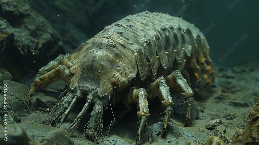 Macro Photography of a Sea Creature Crawling on the Ocean Floor Macro Photography of a Sea Creature Crawling on the Ocean Floor