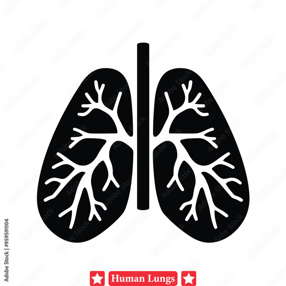 Professional Human Lungs Diagrams Set Tailored for Healthcare Advertising Campaigns Professional Human Lungs Diagrams Set Tailored for Healthcare Advertising Campaigns