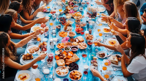 A vibrant feast with divers...