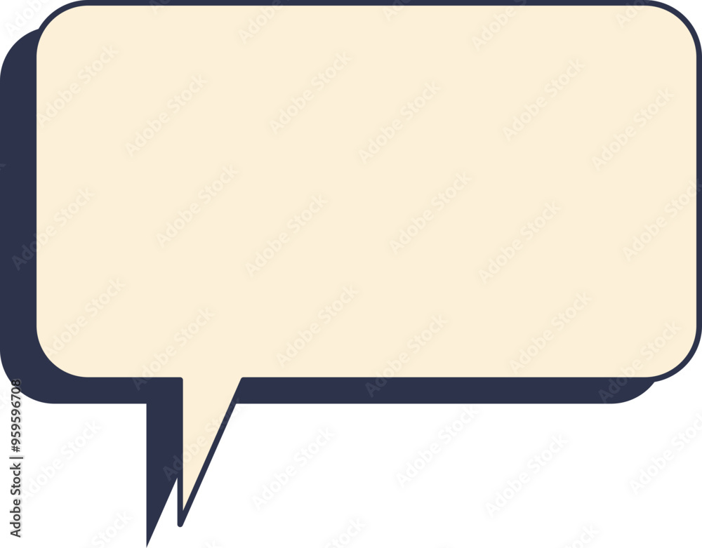 Empty speech bubble, symbolizing communication or the need for input. Empty speech bubble, symbolizing communication or the need for input.