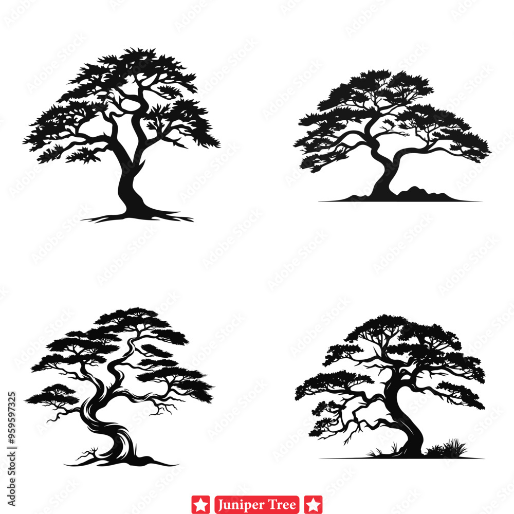 Juniper Essence Graceful Vector Collection for Natural Inspirations Juniper Essence Graceful Vector Collection for Natural Inspirations