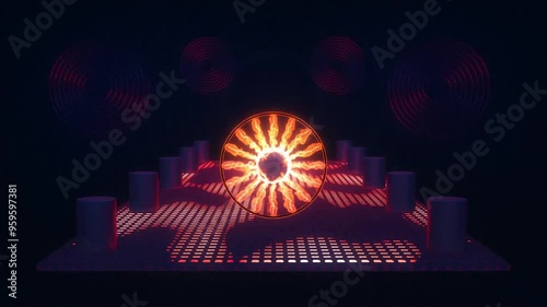 futuristic factory - amazing animation - vj loop 