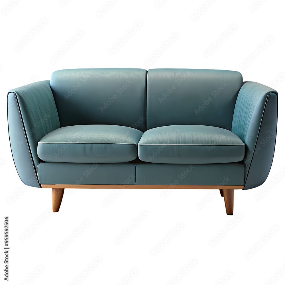 a modern sofa front-view, isolated on a white background a modern sofa front-view, isolated on a white background