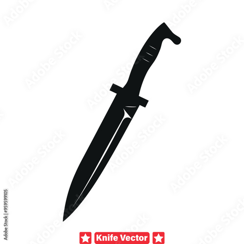 Elevate Your Artistry with Professional Knife Silhouette Collection