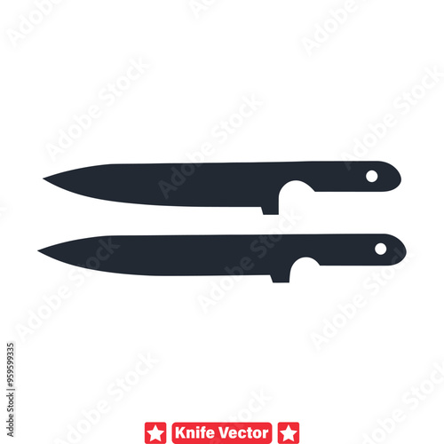 Sharp and Stylish  Knife Vector Silhouettes for Crafting, Cooking, and Beyond