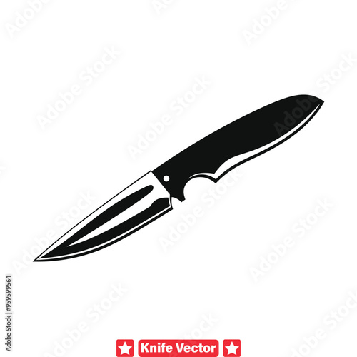 Cutting Edge Design Essentials  Explore Knife Silhouette Set for Creative Projects