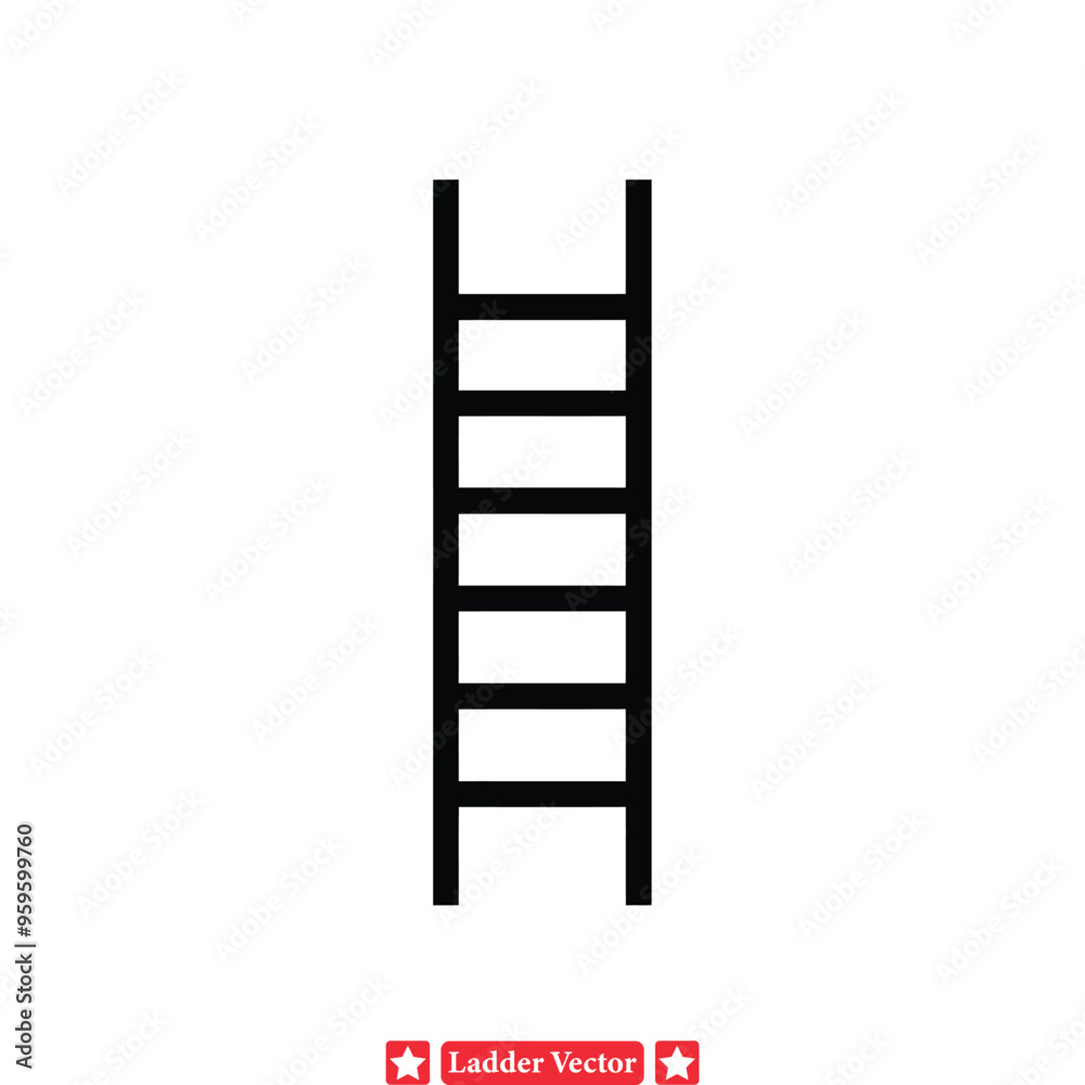 Elevate Your Inspiration Versatile Ladder Vector Set Elevate Your Inspiration Versatile Ladder Vector Set