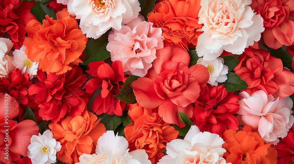 A vibrant array of colorful flowers, showcasing intricate petals and lush greens, perfect for nature and floral designs. A vibrant array of colorful flowers, showcasing intricate petals and lush greens, perfect for nature and floral designs.