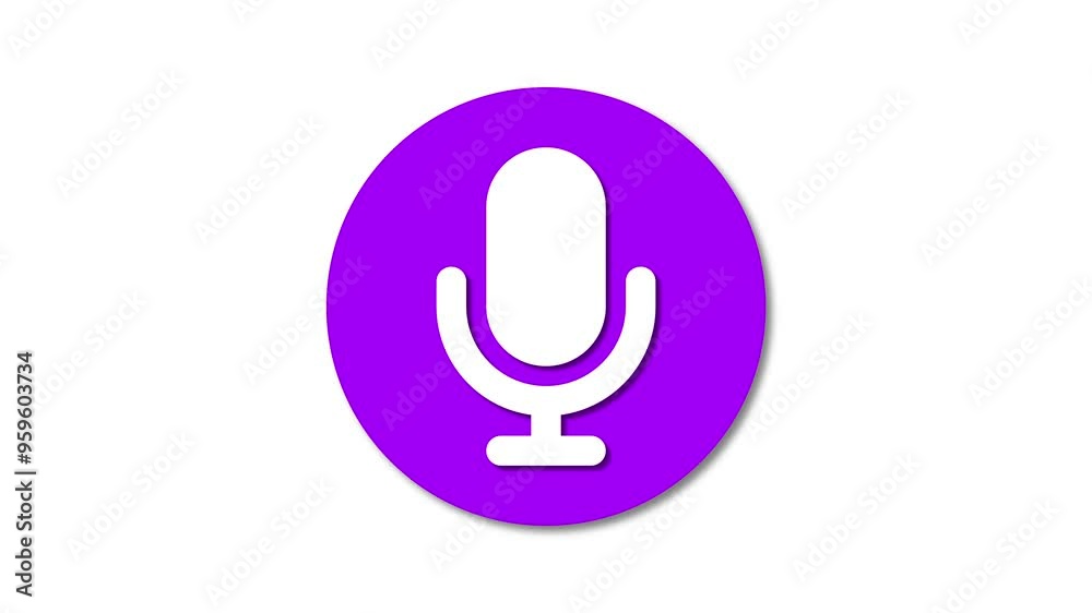 A recording icon and microphone icon appear on a plain background. Symbols represent sound recording and microphone usage in digital media. A recording icon and microphone icon appear on a plain background. Symbols represent sound recording and microphone usage in digital media.