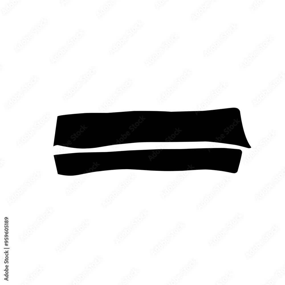 Set of thick brushstrokes Set of thick brushstrokes