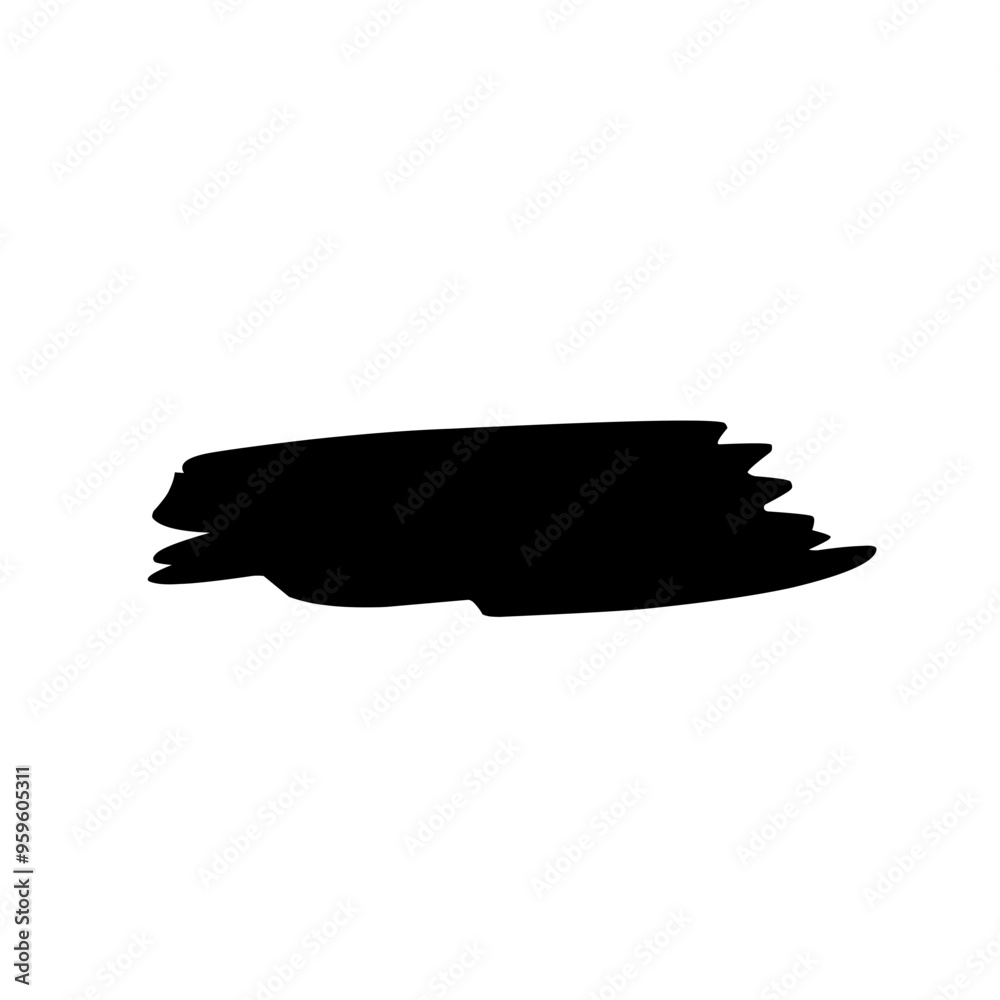 Fototapeta premium Set of thick brushstrokes