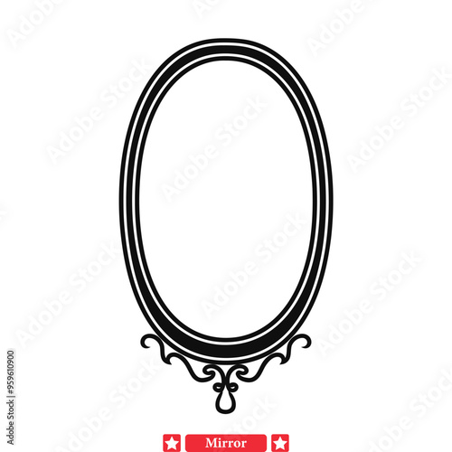 Mirror Symphony  Melodic Vector Silhouettes for Graphic Designers