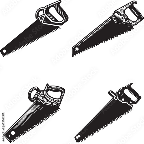 saw silhouette, saw vector, saw icon,