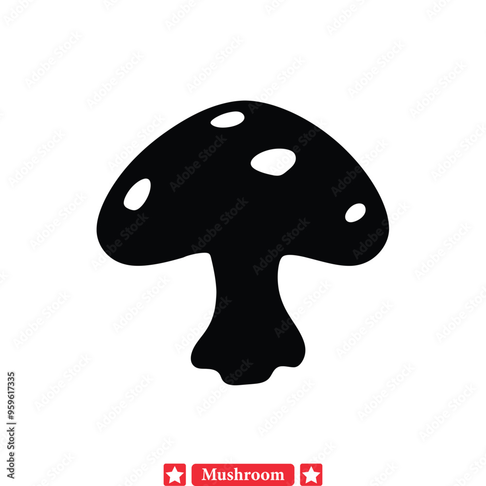 Dreamy Woodland Delights Enchanting Mushroom Silhouettes for Visual Poetry Dreamy Woodland Delights Enchanting Mushroom Silhouettes for Visual Poetry