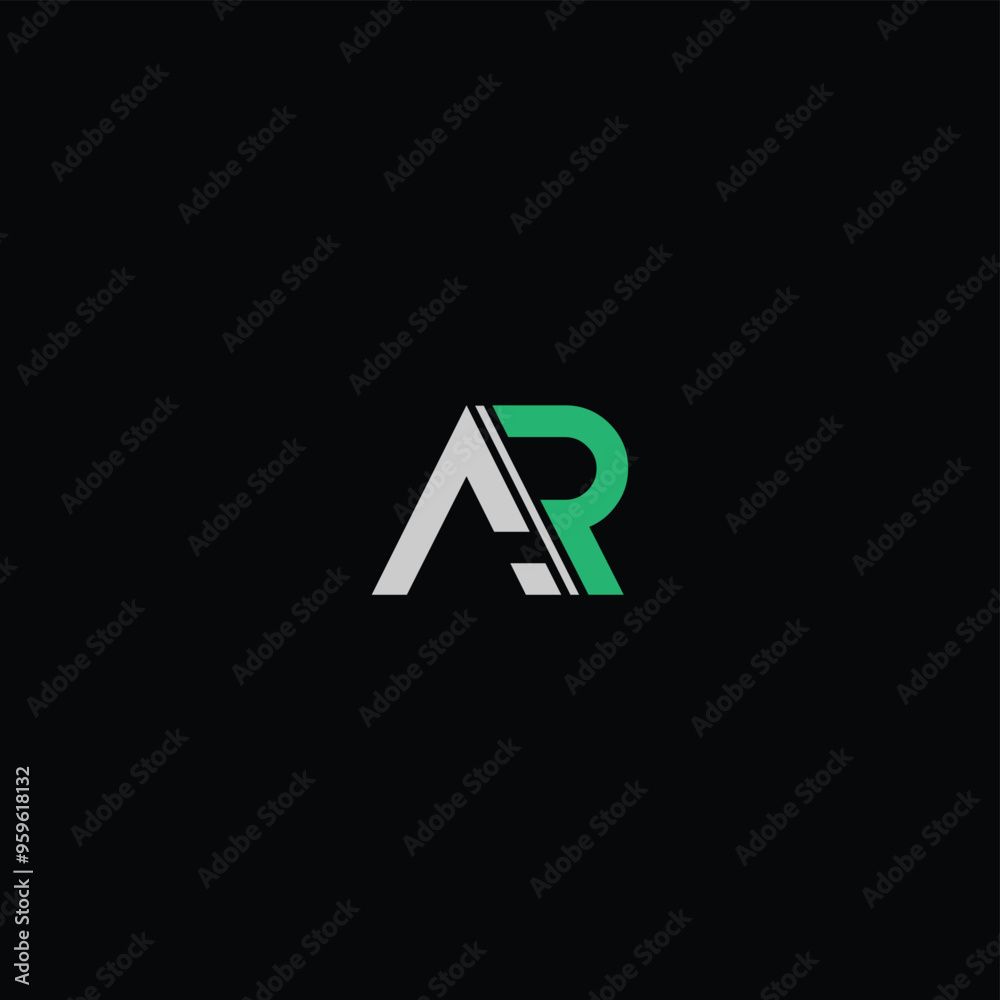 AR or RA awesome letter logo design. Abstract design with different colors illustration. Icon or monogram design. AR or RA awesome letter logo design. Abstract design with different colors illustration. Icon or monogram design.
