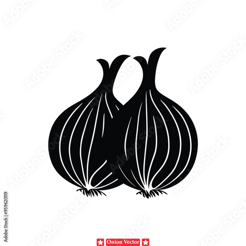 Handcrafted Onion Silhouette Patterns  Artisanal Designs for Kitchen Decor, Cooking Classes, and Healthy Lifestyle Blogs