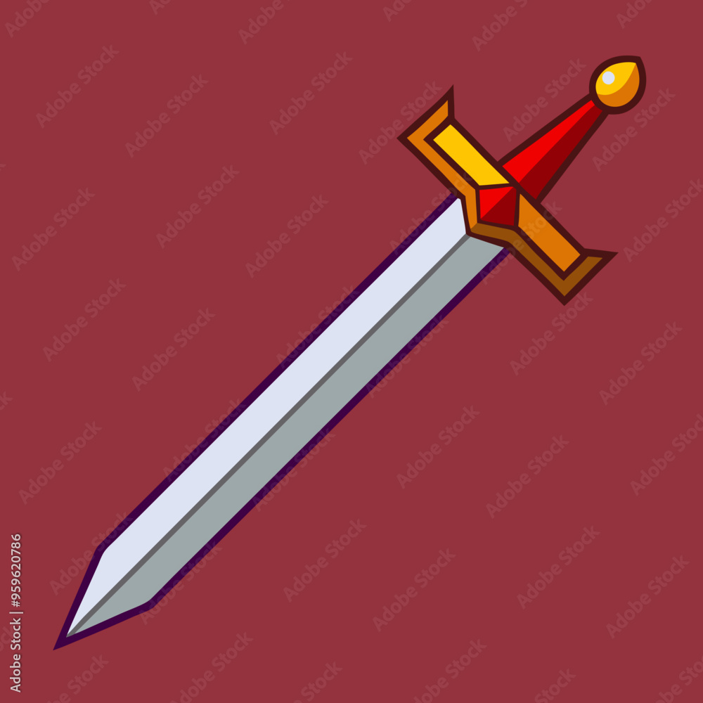 vector illustration of sword vector illustration of sword