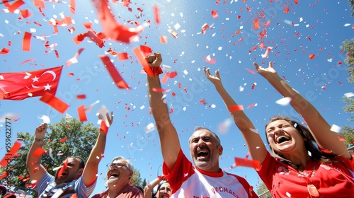 Celebrating august 30 victory day in turkey  a national holiday honoring the republic s triumph photo