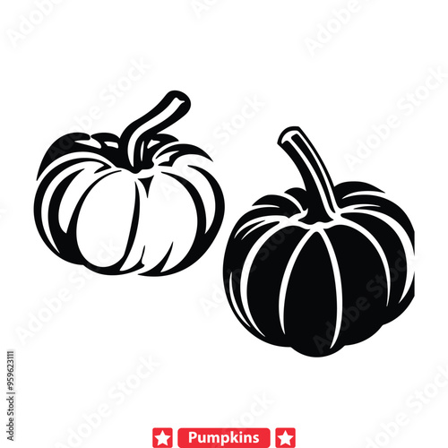 Spectral Spirits Soiree  Spooky Pumpkin Silhouettes for Halloween Soirees