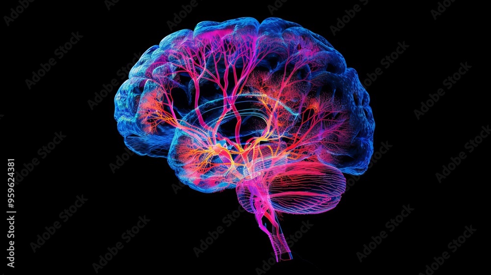 Neon Brain Anatomy Neon Brain Anatomy