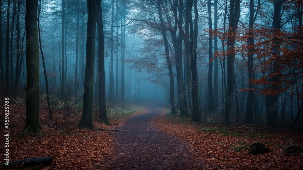 Obraz premium Chilling forest trail