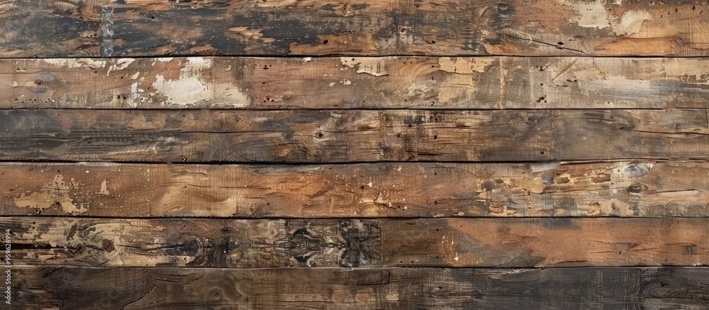 Peeled and worn plank wood texture wallpaper Tiled. Copy space image. Place for adding text and design Peeled and worn plank wood texture wallpaper Tiled. Copy space image. Place for adding text and design